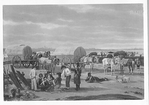 Soldiers resting north of Munich, 1791, Wilhelm von Kobell