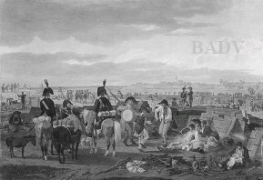 Camp of soldiers near a river, 1791, Wilhelm von Kobell