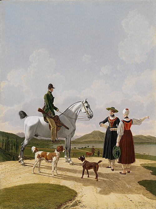 Horseman at the Tegernsee, 1825, Wilhelm von Kobell