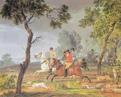 Die Hasenhetzjagd, 1795, Wilhelm von Kobell