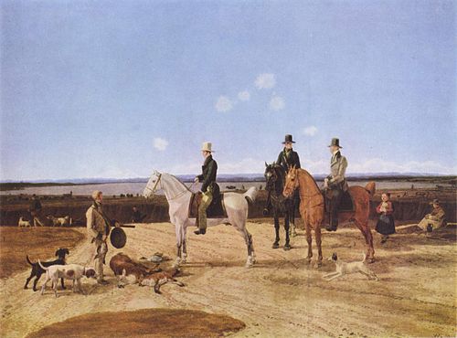 Jäger zu Pferd in oberbayerischer Landschaft, 1822, Wilhelm von Kobell