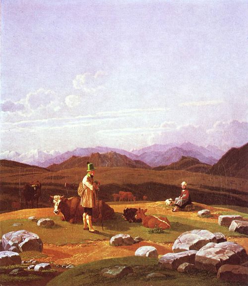 Mountain landscape, 1828, Wilhelm von Kobell