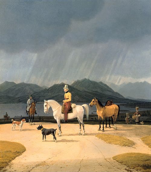 Riders at the Tegernsee, 1832, Wilhelm von Kobell
