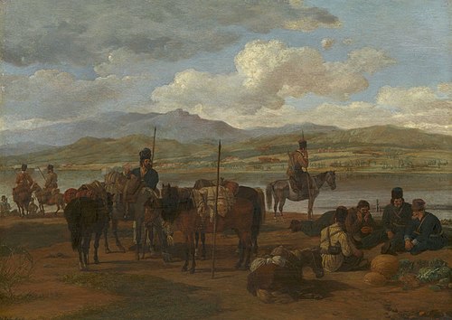 Bivouac of Cossacks, 1802, Wilhelm von Kobell