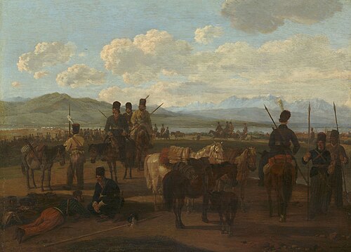 Bivouac of Cossacks, 1802, Wilhelm von Kobell