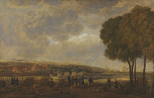 Der Donauübergang bei Donauwörth (Berthier-Zyklus), 1807, Wilhelm von Kobell