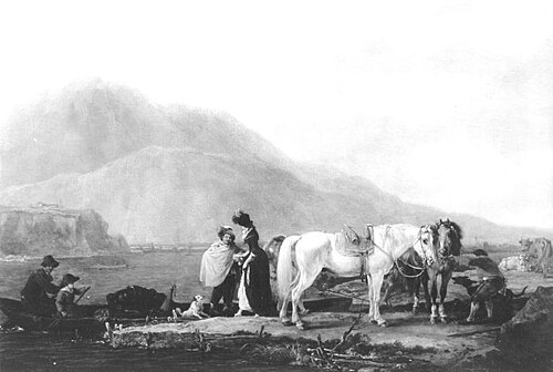 Überfahrt über den See, 1790, Wilhelm von Kobell