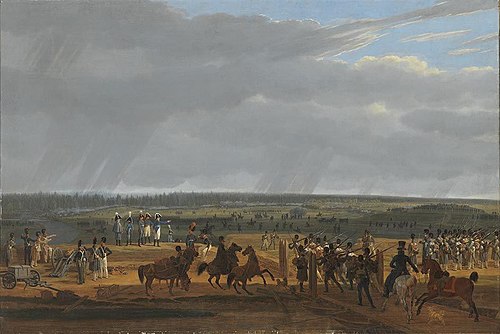 Angriff der Russen bei Poplawi (Schlachtenzyklus), 1809, Wilhelm von Kobell