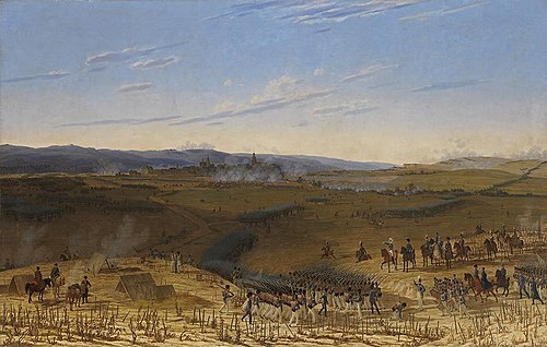Die Schlacht bei Bar-sur-Aube (Schlachtenzyklus), 1817, Wilhelm von Kobell