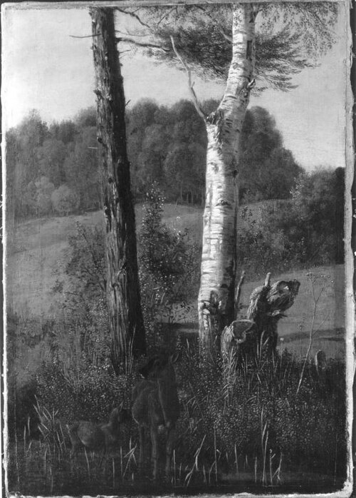 Landschaft mit Rehen, 1822, Wilhelm von Kobell