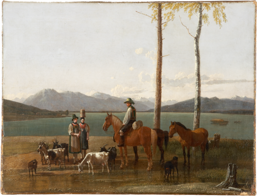 Morning at the Tegernsee, 1827, Wilhelm von Kobell