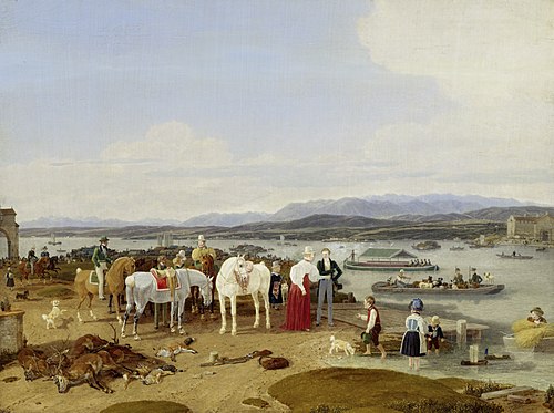 Nach der Jagd am Bodensee, 1833, Wilhelm von Kobell