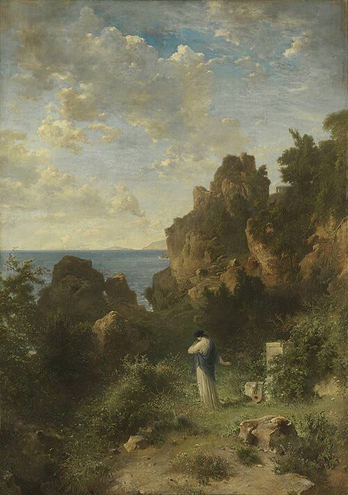 Sappho, 1870, Heinrich Dreber