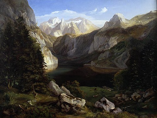 Der Hintersee bei Berchtesgaden, 1830, Daniel Fohr
