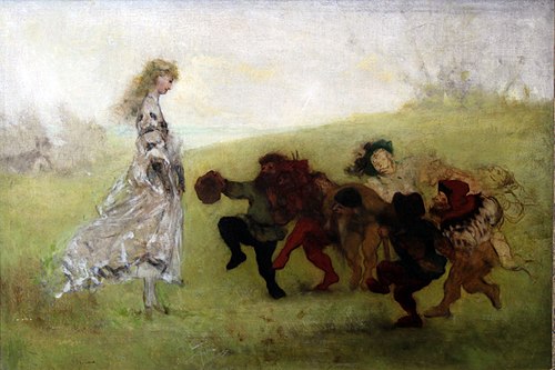 Schnewittchen bei den sieben Zwergen, 1860, Victor Müller