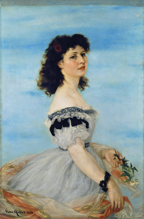 Portrait of Berta von Radowitz as a Young Girl, 1863, Victor Müller