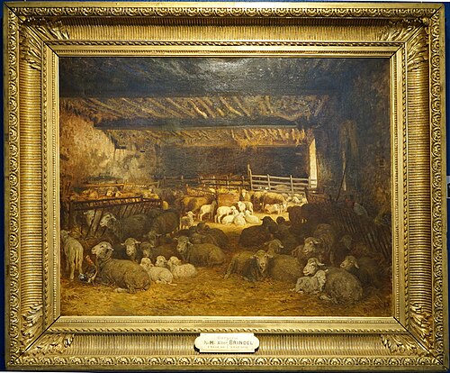 Une bergerie à Barbison, 1863, Albert Brendel