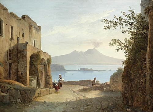 Vue de la baie de Naples depuis le Pausilippe, , Franz Ludwig Catel