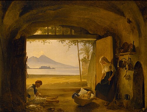 A Neapolitan fisherman and his family, , Franz Ludwig Catel