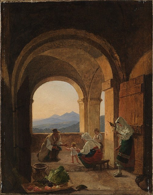 First Steps, 1820, Franz Ludwig Catel