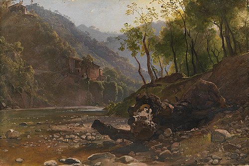 View of a Wooded River, 1820, Franz Ludwig Catel
