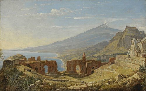 Das Theater von Taormina, 1818, Franz Ludwig Catel