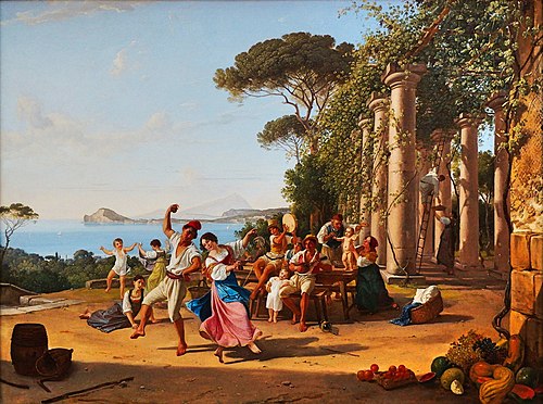 Fête champêtre dans les environs de Pozzuoli, 1823, Franz Ludwig Catel