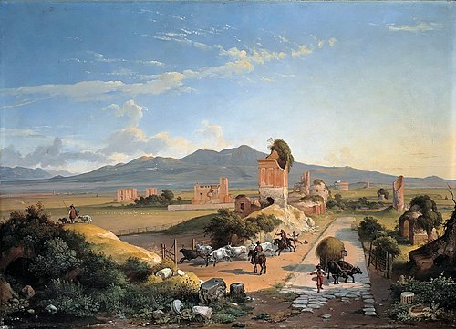 Via Appia, 1833, Franz Ludwig Catel