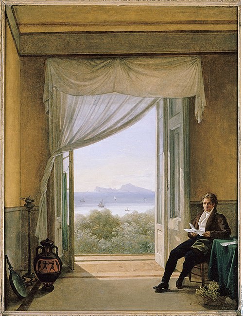 Schinkel in Naples, 1824, Franz Ludwig Catel