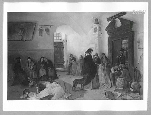Scenes at the pawnshop, 1890, Gotthardt Kuehl