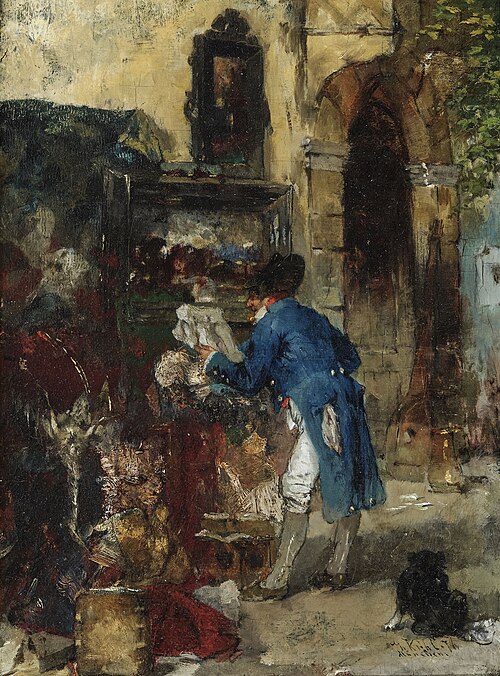 Der Kunstkenner, 1876, Gotthardt Kuehl