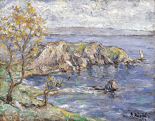 Küstenlandschaft an der Ostsee, 1914, Gotthardt Kuehl