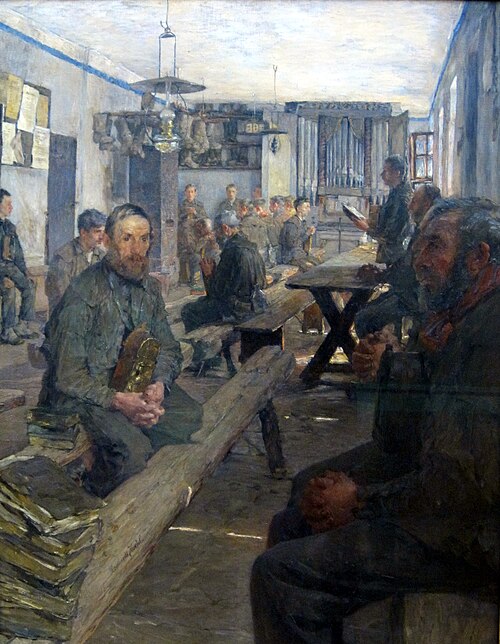 Vor der Schicht, 1895, Gotthardt Kuehl