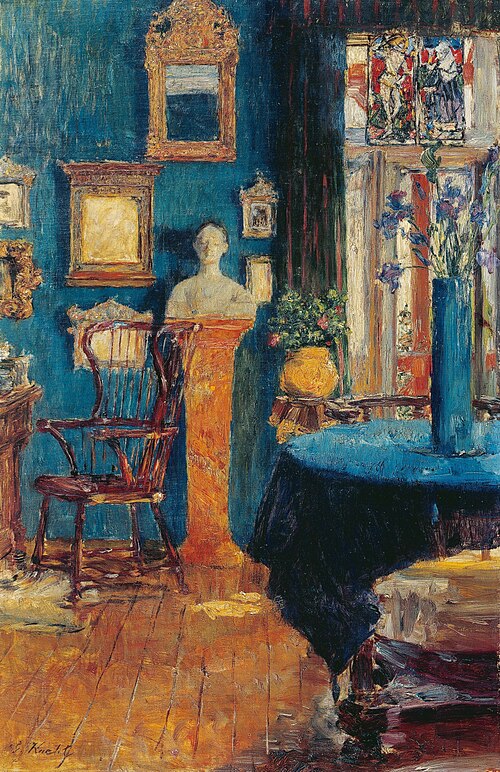 The blue room, 1900, Gotthardt Kuehl