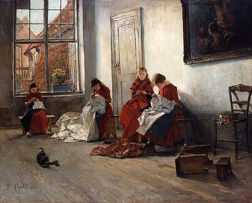 Orphans in Lübeck, 1884, Gotthardt Kuehl