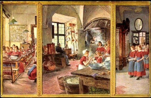 At the Lübeck orphanage, 1895, Gotthardt Kuehl