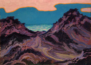 Sylt, Sunset, Dunes, 1912, Wenzel Hablik