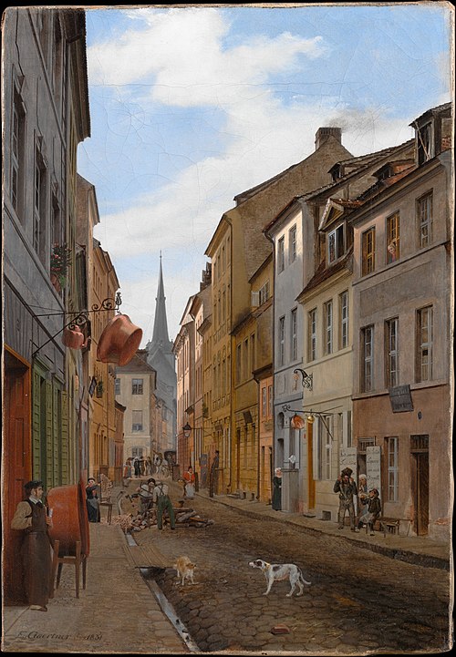 Parochialstrasse in Berlin, 1831, Eduard Gaertner