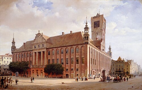 City Hall at Thorn, 1848, Eduard Gaertner