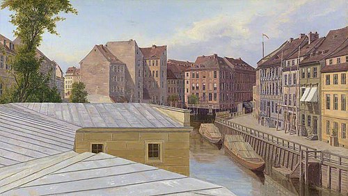 The Friedrichsgracht, Berlin, 1830, Eduard Gaertner