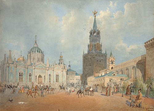 Kremlin, 1838, Eduard Gaertner