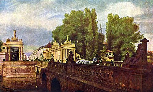 Die Königsbrücke in Berlin, 1835, Eduard Gaertner