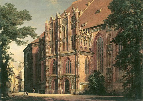 Часовня тела Христова Екатерининского собора в Бранденбурге, 1870, Eduard Gaertner