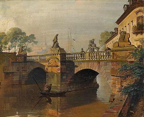 Königsgraben in Berlin, 1836, Eduard Gaertner