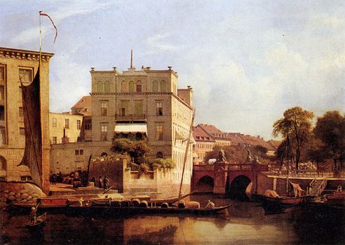 Hercules bridge in Berlin, 1846, Eduard Gaertner