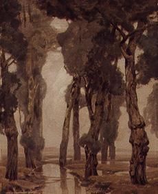 Pappeln, 1902, Ludwig Dill