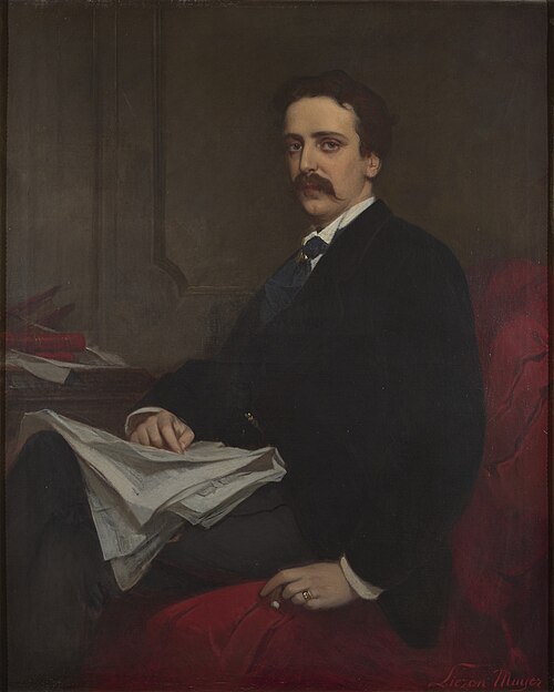Henry de Worms, 1st Baron Pirbright (1840–1902), Statesman and Historian, 1880, Sándor Liezen-Mayer