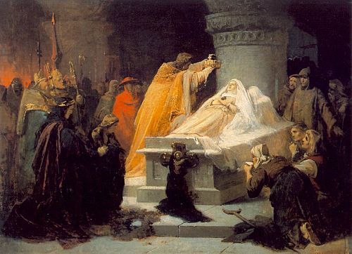 The Canonization of Elizabeth of Hungary in 1235 (sketch), 1865, Sándor Liezen-Mayer