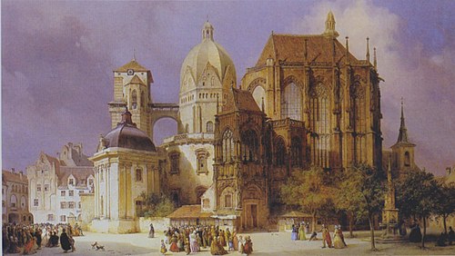 Der Dom zu Aachen, 1853, Michael Neher