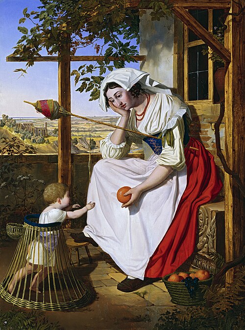 Italienerin mit Kind, 1826, Michael Neher
